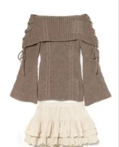Nancy check set tops ANDMARY - メルカリ