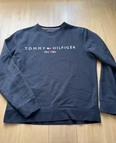TOMMY HILFIGER 黒 スウェットトレーナー XL