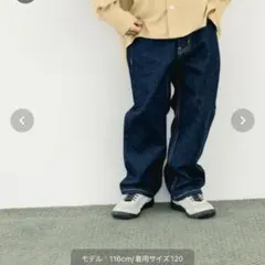 LOWRYS FARM デニムストレートパンツ 140〜150cmのサムネイル