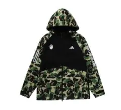 アベイシングエイプ x アディダス ゴルフ ABC カモ ジャケット グリーンL