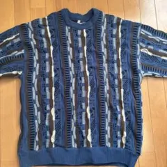 MONO-MART 幾何学模様 ニットセーター Mサイズ