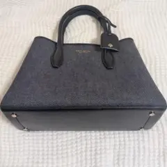 kate spade グレー、ネイビー　ハンドバッグ