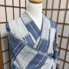 こぶつぶ 様 【美品】夏着物 浴衣 単衣 木綿着物 藍色 デニムブルー 縦縞 こぶつぶ 様 【美品】夏着物 浴衣 単衣 木綿着物 藍色 デニムブルー