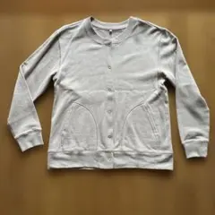 しまむら CLOSSHI カーディガン スウェット生地 M ベージュ系