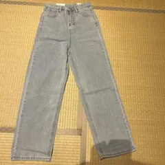 ジーンズ レディース ハイウエスト デニム ジーパン ワイドパンツ Mサイズ