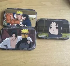 NARUTO 中国限定 スクエア缶バッジ 4点セット サスケ ナルト | Mercari