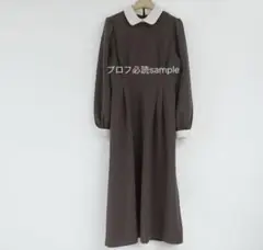 韓国系　襟付きワンピース