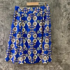 人気✨マッキントッシュロンドン【L】花柄フレアスカート コットン 日本製