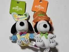 スヌーピー ぬいぐるみ イースター とハロウィン　2点セット
