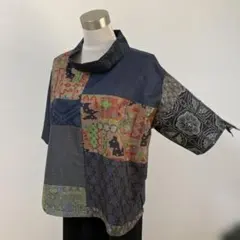 着物リメイクブラウス
