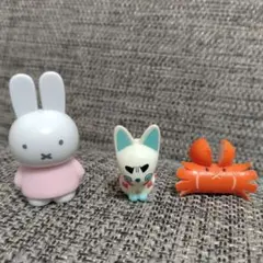 ミッフィー おこりん坊（おじゃる丸） 蟹さんウインナーフィギュアセット 3体