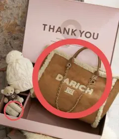 2点セット★DARICH9周年ノベルティ サガラロゴフェイクムートンバッグ★