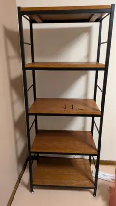 ZAGA　5段パイプラック　幅60　ブラウン　　メルカリ便発送