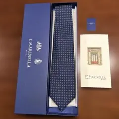 新品、未使用品 E. Marinella Napoli ネクタイ ネイビーのサムネイル