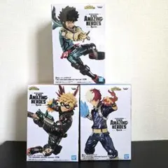 僕のヒーローアカデミア フィギュア　 緑谷出久　爆豪勝己　轟焦凍　3体セット
