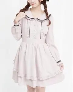 シークレットハニー Secret Honey エプロン風ワンピース ピンク