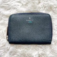 LANVIN en Bleu コインケース パスケース 小銭入れ ネイビー