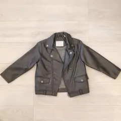 美品【ZARA】 ライダースジャケット　黒　104cm 3～4才　ブラック