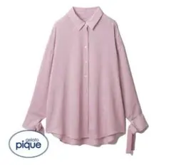 【新品・タグ付き】GELATO PIQUE Pink ハートサテンシャツのサムネイル