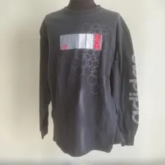 adidas ロングTシャツ ブラック L(US)