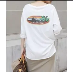 ドゥーズィエムクラス　ラグランバックプリントTシャツのサムネイル