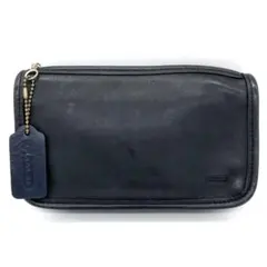 外観極美品 OLD COACH vintage オールドコーチ ブラウン ポーチ - メルカリ