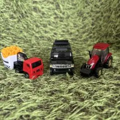 【トミカ 3台セット】ハマー　ポテトカー トラクター まとめ売り 車 おもちゃ