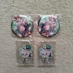 夢100　オズワルド　缶バッジ　アクリルキーホルダー