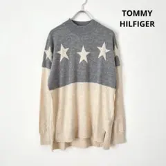 トミーヒルフィガー スター モックネック ニット セーター