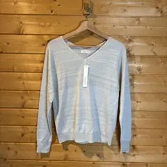 新品　ディスコート　Ｖネック　ニット　ラメ