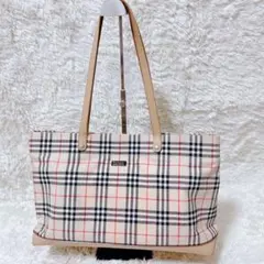 ✨人気✨ バーバリーブルーレーベル ノバチェック トートバッグ　BURBERRY