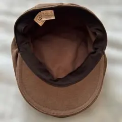 ブラウン コットン ハンチング帽 サイズ58センチ
