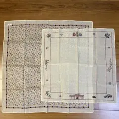 ベージュ　ハンカチセット