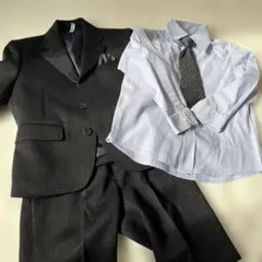 3点セット　110サイズ フォーマルスーツ ネイビー