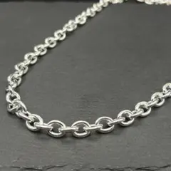 喜平 シンプル チェーン ネックレス シルバー 925 45cm S925 純銀