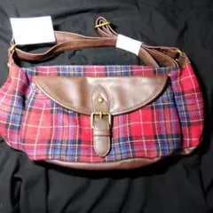 ショルダーバック　タータンチェック