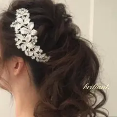 大人気♡キラキラ贅沢ビジューブライダルボンネ☆インスタ ヘッドドレス ヘアアクセ