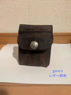 goro'sレザー 二つ折り財布 コンチョ付きのサムネイル