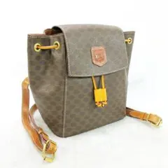 ✨激レア/美品✨CELINE マカダム柄 バックパック VINTAGE ブラウンのサムネイル