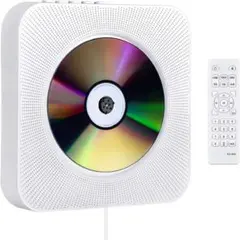 高音質✨　ポータブル　CDプレーヤー Bluetooth 4.2　壁掛け式