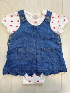 プティマイン　スカラップジャンスカセット　女の子　80