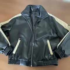 黒ジャンバー　ポリ　ライダース風　難あり　防寒　格安M〜XXL かわいい