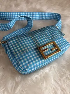 FENDIマンマバゲット ブロックチェック 3wayショルダーバッグボディバッグのサムネイル