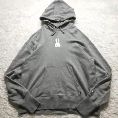 完売品　キューン　CUNE　少しいい大きいパーカー　ウサギ1匹　グレー　XL相当