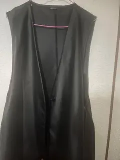 レザー調　ベスト　ジャケット