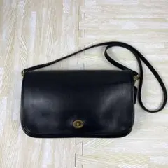 【美品】COACH オールドコーチ ビジネスバッグ　ターンロック 2way 黒 COACH - オールドコーチ ショルダーバッグ ターンロック レザー