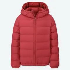 ユニクロ　140 ライトウォームパデットパーカ