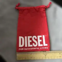 DIESEL 赤 巾着袋 小袋
