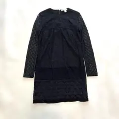 【美品】ダイアンフォンファステンバーグ 総レースワンピース ブラック サイズ4