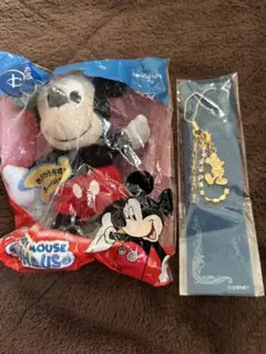 ミッキーマウス ぬいぐるみとキーホルダーセット ②